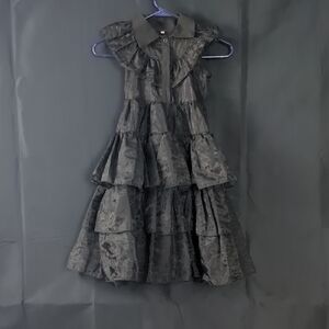 Chic Black Ruffled Mini Dress